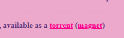 it's a link to a torrent!